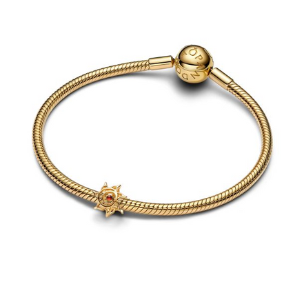 Pandora Sun Openwork Gold-Plated Charm