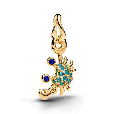 Pandora Crab Gold-Plated Dangle Charm