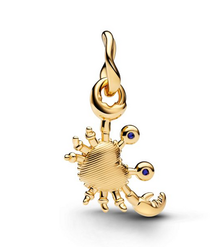 Pandora Crab Gold-Plated Dangle Charm