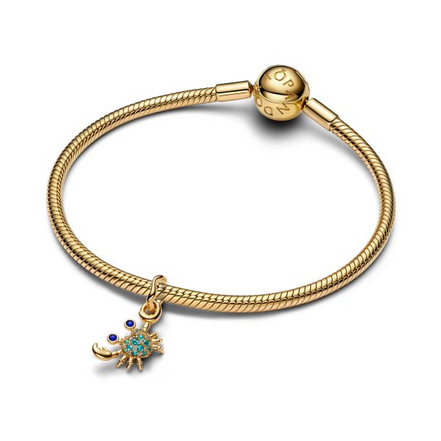 Pandora Crab Gold-Plated Dangle Charm