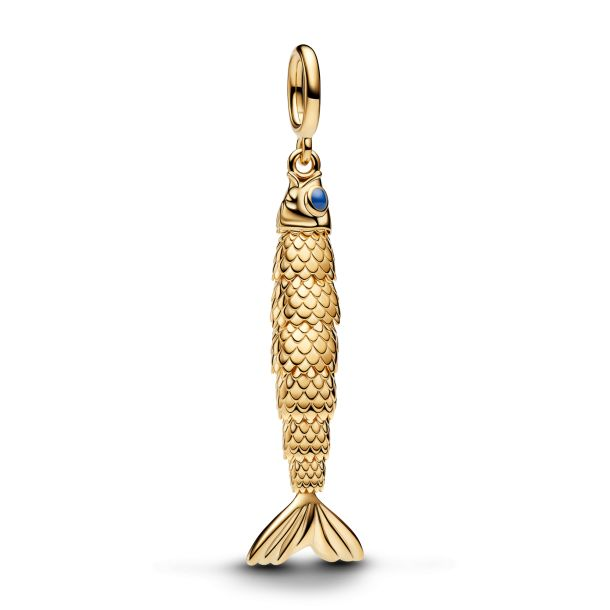 Pandora Articulated Fish Gold-Plated Dangle Charm