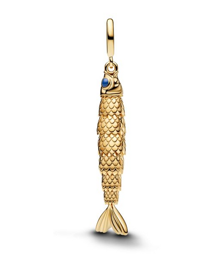 Pandora Articulated Fish Gold-Plated Dangle Charm