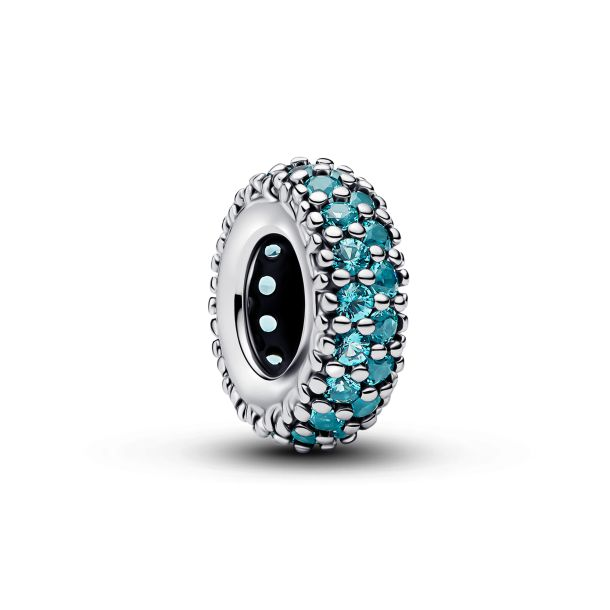 Pandora Ice Blue Stone Spacer Charm