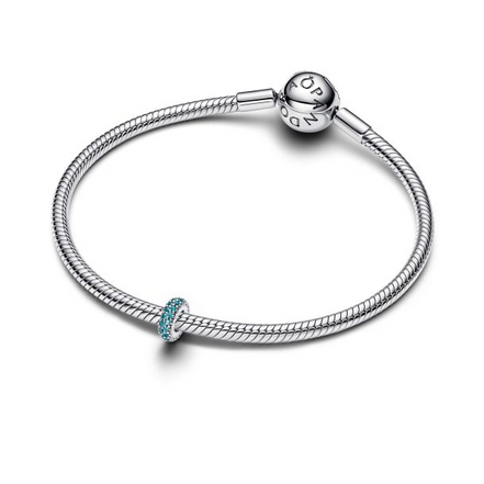 Pandora Ice Blue Stone Spacer Charm
