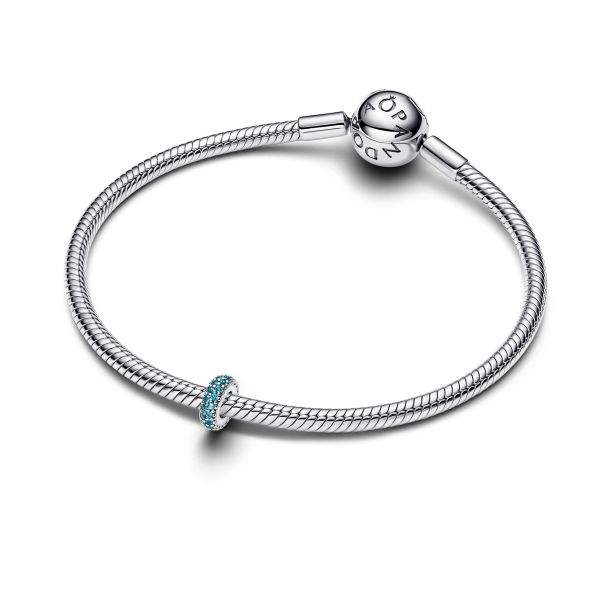 Pandora Ice Blue Stone Spacer Charm