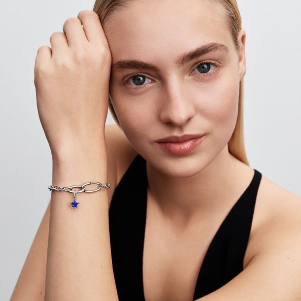 Pandora ME/Moments Silver Blue Star Mini Dangle Charm