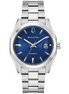 Bulova Men's Surveyor Automatic Blue Dial Stainless Steel Watch