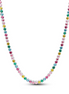 Pandora Timeless Silver Rainbow Tennis Necklace 40 CM