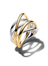 Pandora Essence Two-Tone Entwined Band Ring Size 7.5