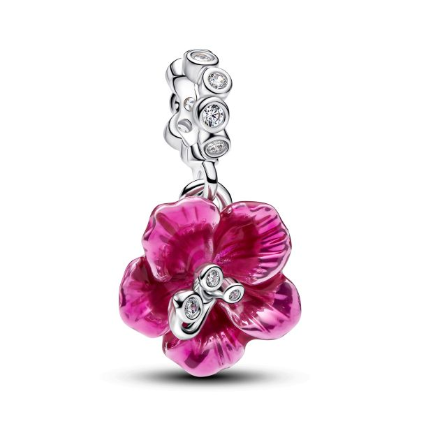 Pandora Hibiscus Dangle Charm