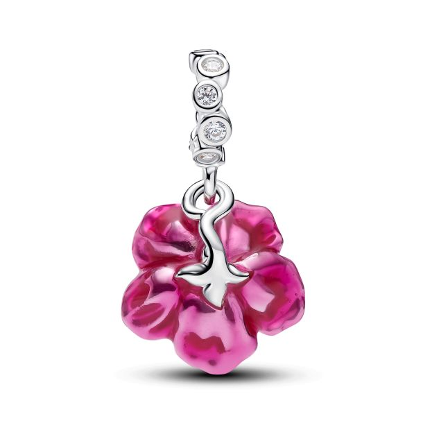 Pandora Hibiscus Dangle Charm