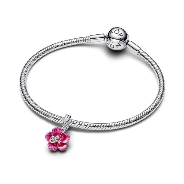 Pandora Hibiscus Dangle Charm