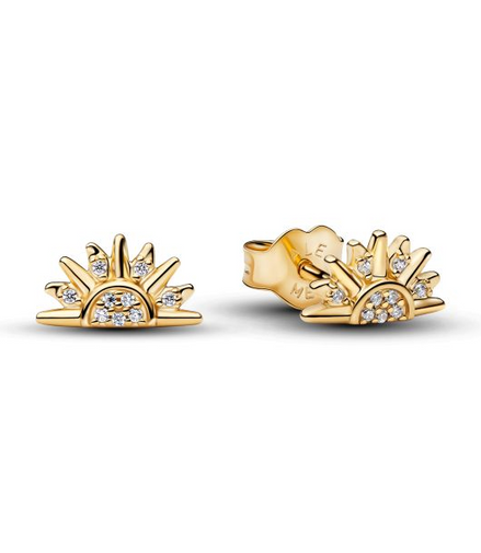 Pandora Celestial Sparkling Sun Gold-Plated Stud Earrings