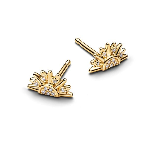 Pandora Celestial Sparkling Sun Gold-Plated Stud Earrings