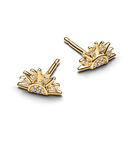 Pandora Celestial Sparkling Sun Gold-Plated Stud Earrings