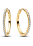 Pandora Sparkling Gold-Plated Hoop Earrings