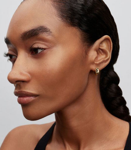 Pandora Essence Organically Shaped Stone-Set Gold-Plated Stud Earrings
