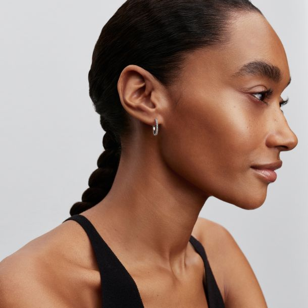 Pandora Sparkling Mini Hoop Earrings