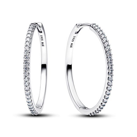 Pandora Sparkling Hoop Earrings
