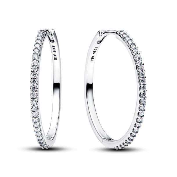 Pandora Sparkling Hoop Earrings