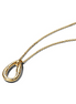 Pandora Essence Organically Shaped Stone-Set Gold-Plated Pendant Necklace