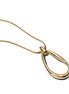 Pandora Essence Organically Shaped Stone-Set Statement Gold-Plated Pendant Necklace