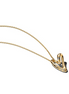 Pandora Essence 14K Gold-Plated Organically Shaped Stone-Set Heart Gold-Plated Pendant Necklace 60cm