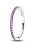 Pandora Sparkling Purple Half-Eternity Band Ring Size 6