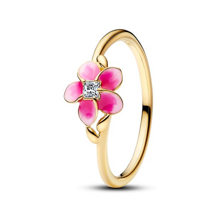 Pandora - Disney Moana Flower Gold-Plated Ring Size 6