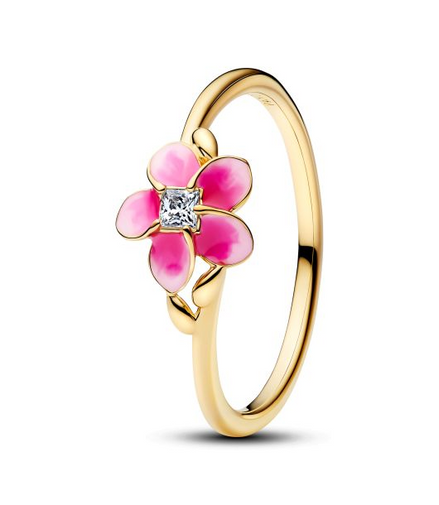 Pandora - Disney Moana Flower Gold-Plated Ring Size 6