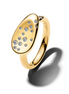 Pandora Essence Small Stone-Set Oval Gold-Plated Signet Ring Size 6