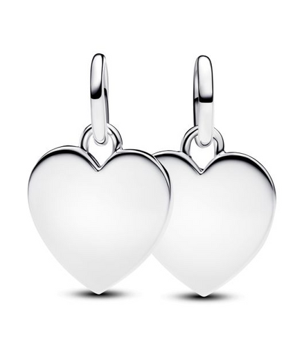 Pandora Engravable USA Hearts Splitable Dangle Charm