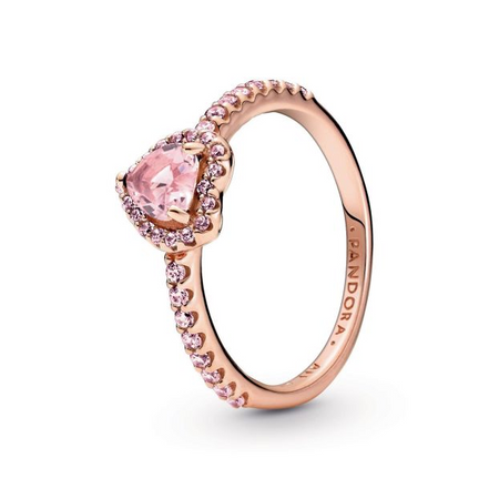 Pandora Timeless Sparkling Elevated Heart Ring Size 5