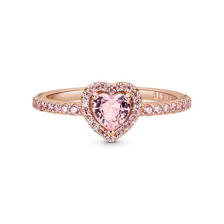 Pandora Timeless Sparkling Elevated Heart Ring Size 5