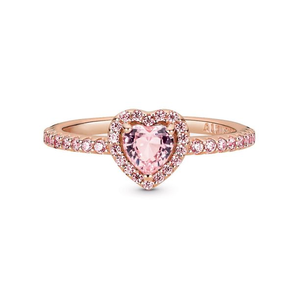 Pandora Timeless Sparkling Elevated Heart Ring Size 5