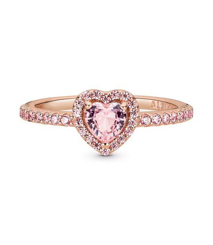 Pandora Timeless Sparkling Elevated Heart Ring Size 5