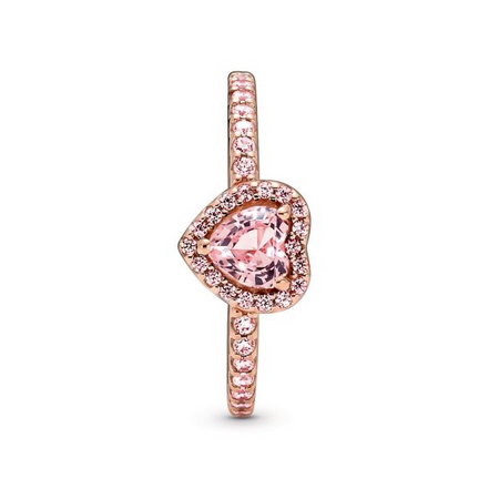 Pandora Timeless Sparkling Elevated Heart Ring Size 5