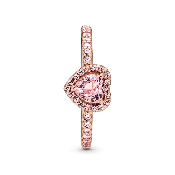 Pandora Timeless Sparkling Elevated Heart Ring Size 5
