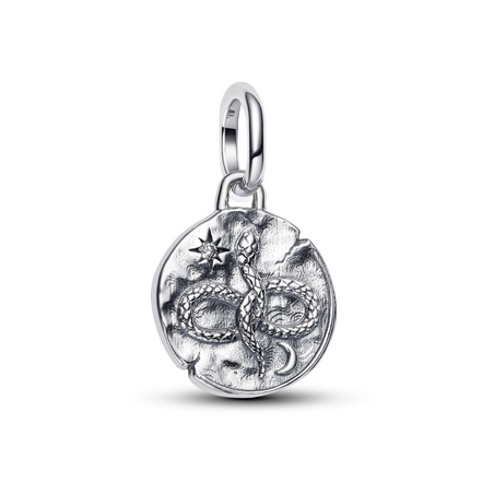 Pandora ME/Moments Silver Infinity Snake Medallion Charm