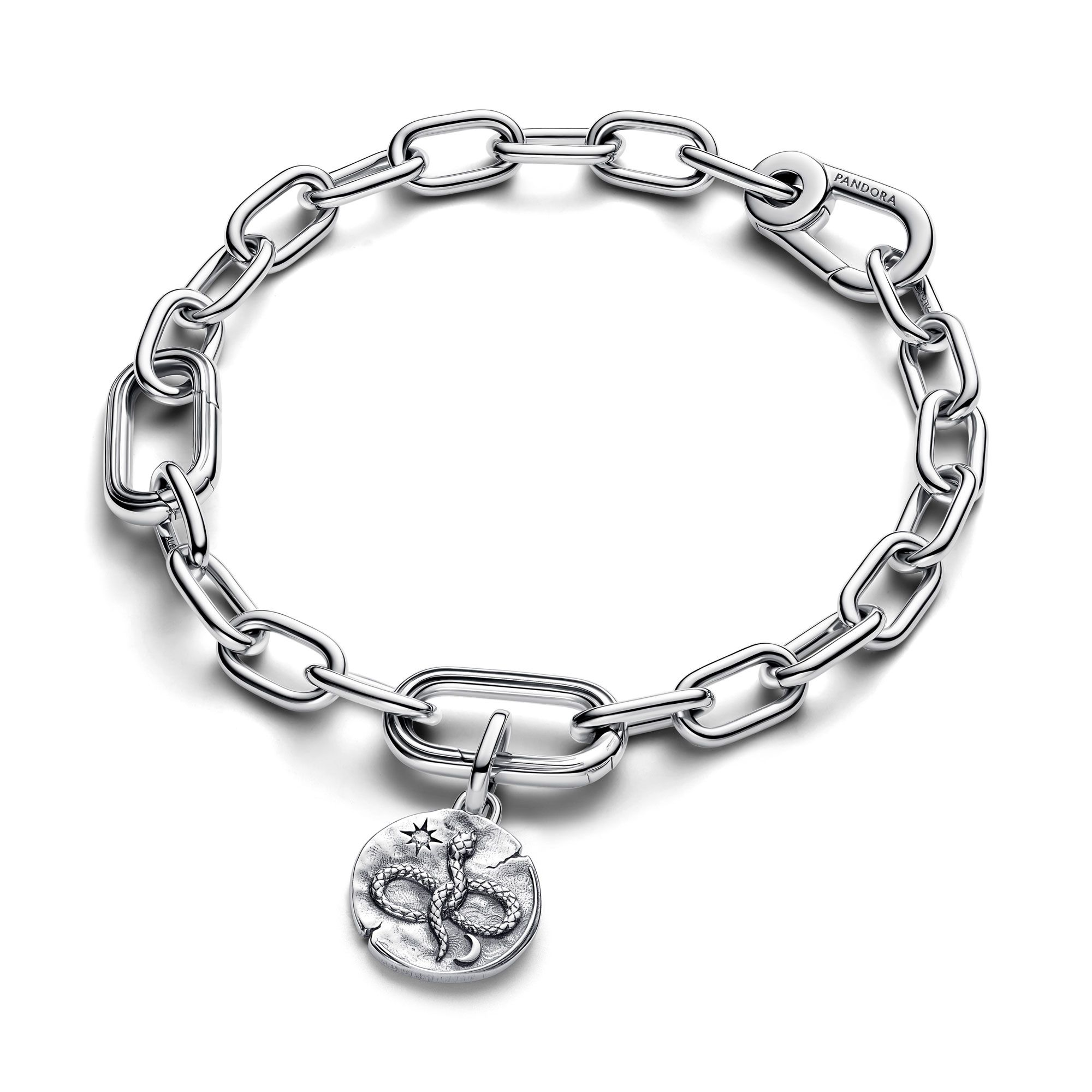 Pandora ME/Moments Silver Infinity Snake Medallion Charm