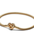 Pandora Moments 14K Gold-Plated parkling Infinity Heart Clasp Snake Chain Bracelet Size 16