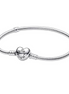 Pandora Moments Heart and Snake Chain Bracelet Size 20