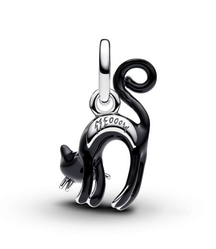 Pandora Black Cat Dangle Charm