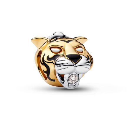 Pandora Disney Princess Jasmine Rajah Lab-Grown Diamond Two-Tone Charm
