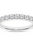 14K White Gold Lab Grown Diamond Round Wedding Band