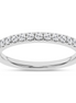 14K White Gold Gold Lab Grown Diamond Straight Wedding Band