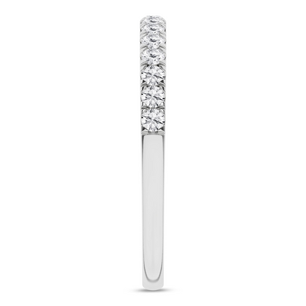14K White Gold Gold Lab Grown Diamond Straight Wedding Band
