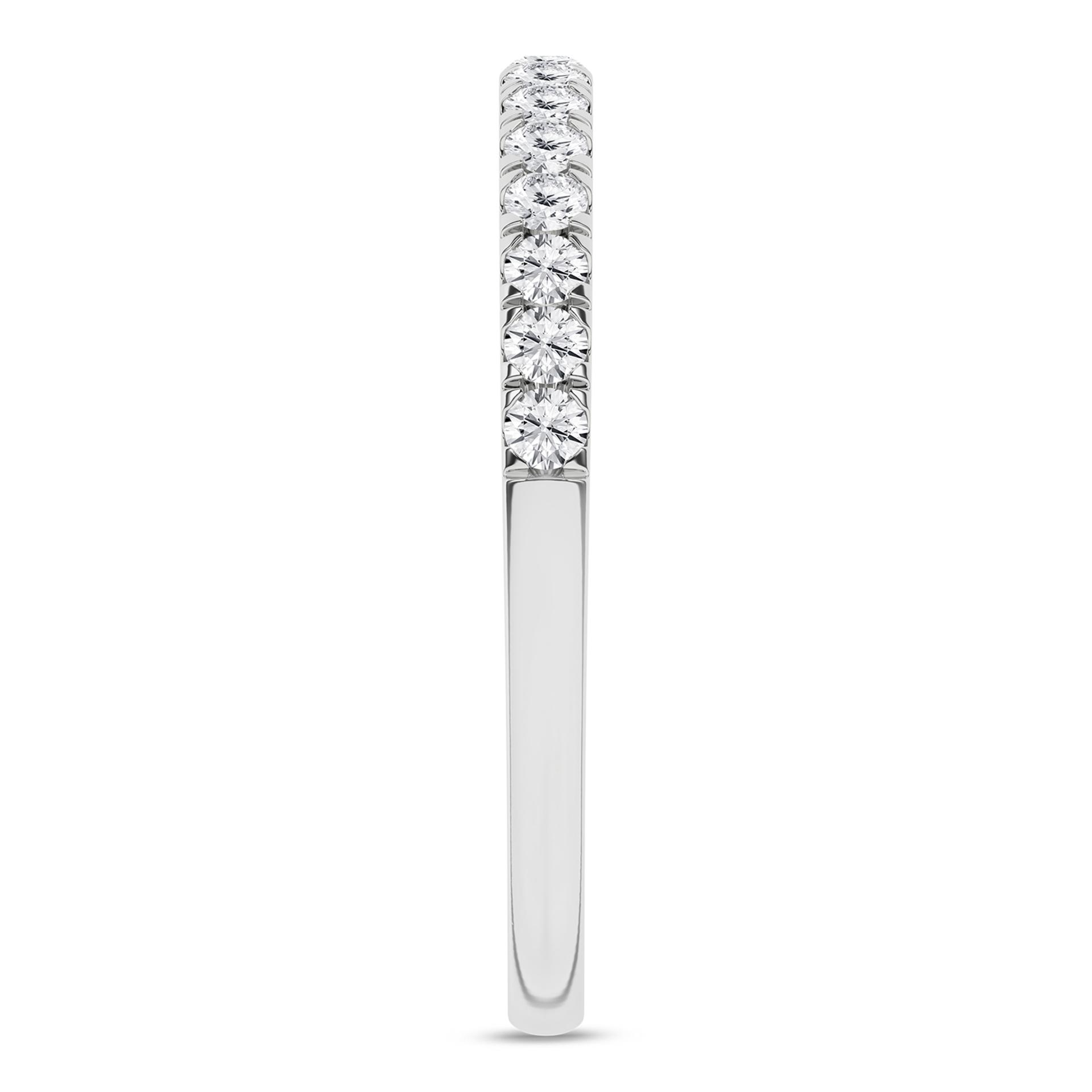 14K White Gold Gold Lab Grown Diamond Straight Wedding Band
