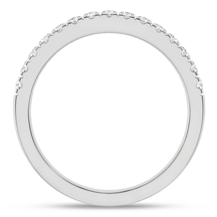 14K White Gold Gold Lab Grown Diamond Straight Wedding Band