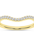 14K Yellow Gold Lab Grown Diamond Contour Ladies Band